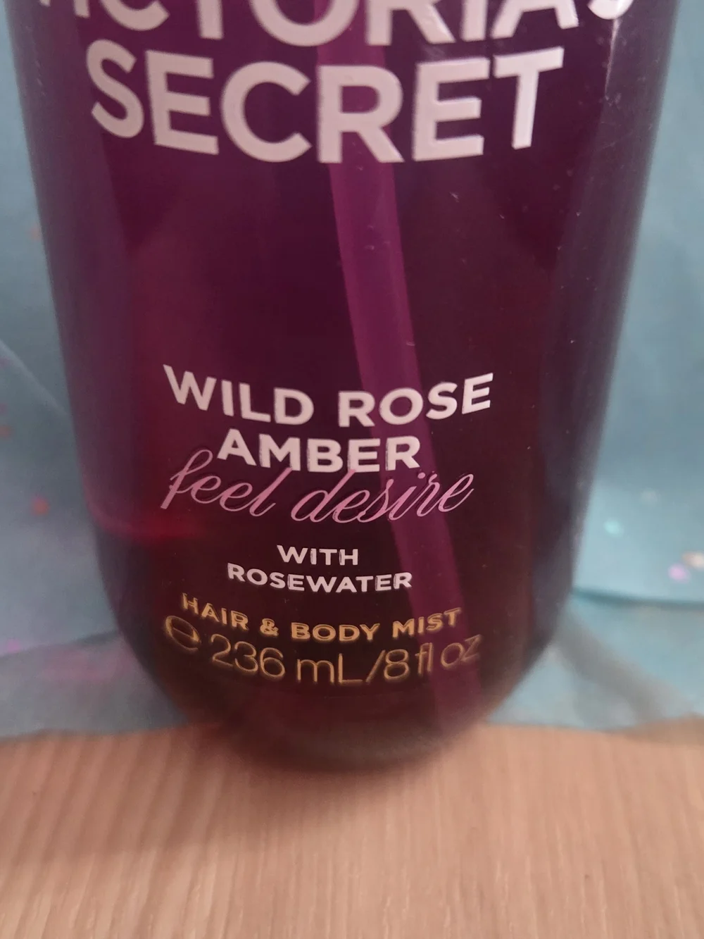Victoria's Secret Wild Rose Amber Feel Desire Body Mist 8 oz